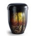 Hand Painted Biodegradable Cremation Ashes Urn – Tranquillity Forest